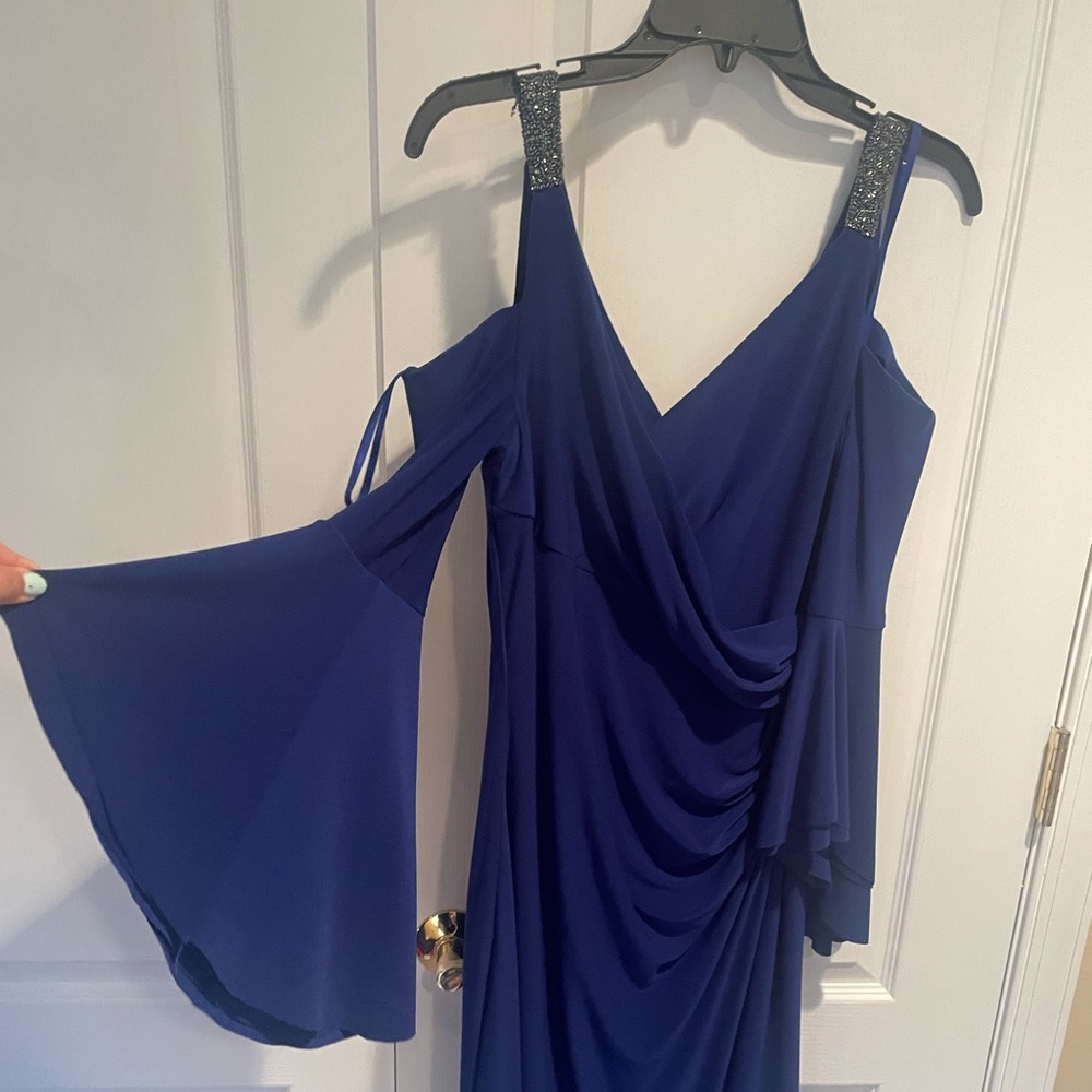 Bell sleeve Ralph Lauren gown